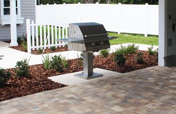 Gas grills at pavilions